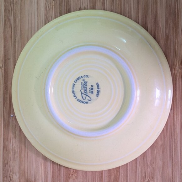 Fiestaware Yellow Discontinued Saucer - Picture 2 of 2